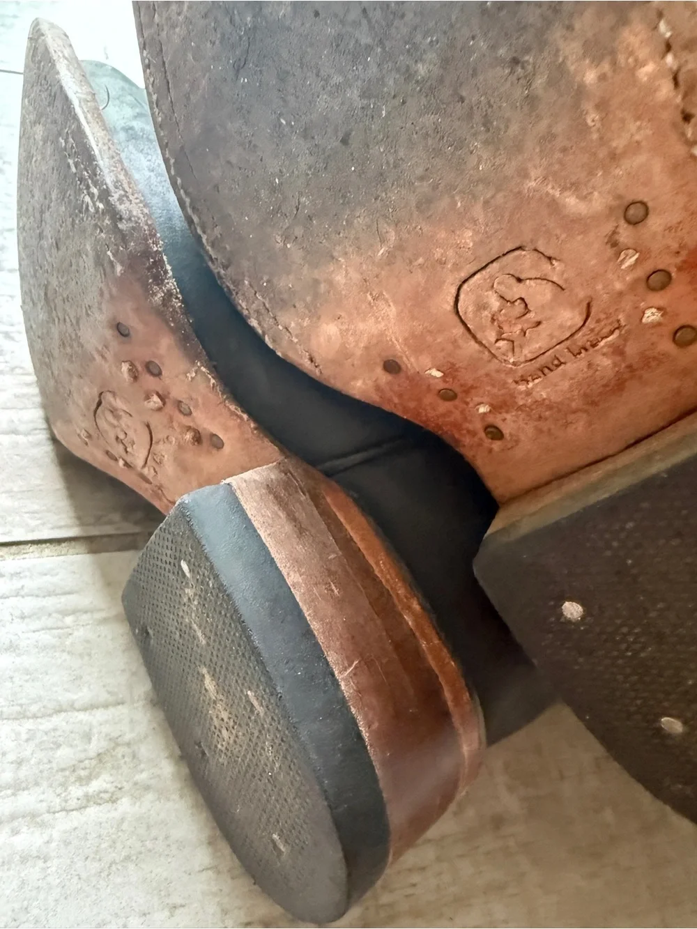 Jinetes Brown Leather Kids’ Boots Size 11